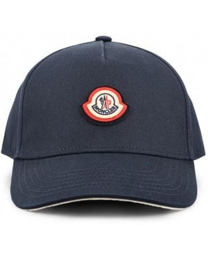 Moncler Logo-Patch Baseball Cap - Blue