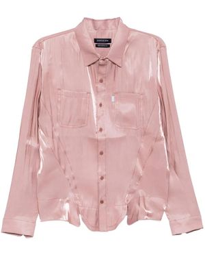 JUNTAE KIM Corset-Style Shirt - Pink