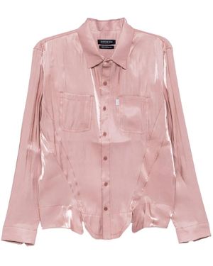JUNTAE KIM Corset-Style Shirt - Pink