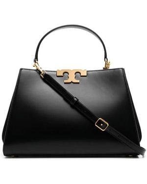 Tory Burch Eleanor レザーサッチェルバッグ - ブラック