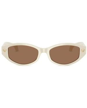 Versace Medusa Cat-Eye Sunglasses - White