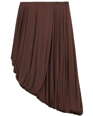 Loewe Draped Skirt - Brown