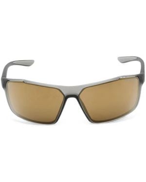 Nike Windstorm Sonnenbrille Mit Eckigem Gestell - Grau
