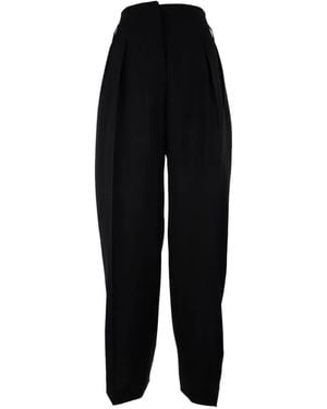 Prada Klassische Bundfaltenhose - Schwarz
