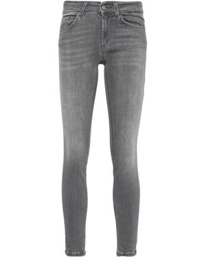 Dondup Monroe Low-Rise Skinny Jeans - Grey