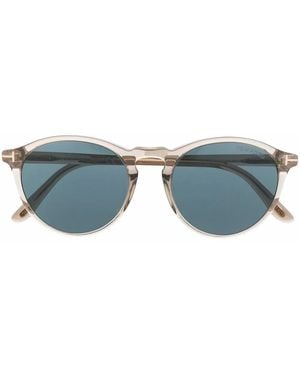 Tom Ford Occhiali Da Sole Tondi Aurele - Bianco