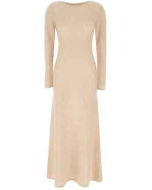 THE GARMENT Roma Long-Sleeve Boat-Neck Maxi Dress - Natural