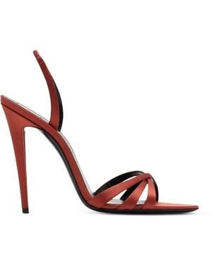 Saint Laurent Kate Slingback Heeled Sandals - Pink
