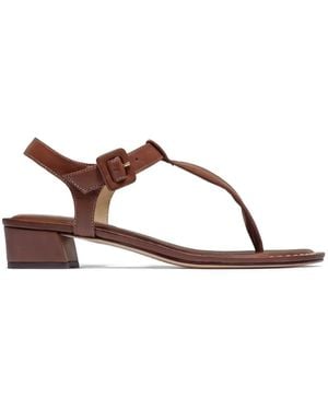 Bernardo Goyara Sandalen Mit T-Riemen - Braun
