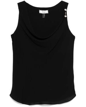 Nissa Piercing-Detail Blouse - Black