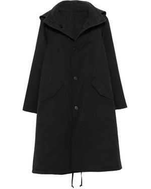 The Row Cappotto Nikar Con Cappuccio - Nero