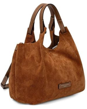 Gianni Chiarini Bolso Satchel Con Correa Removible - Marrón
