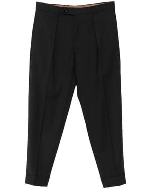 Berwich Pleated Trousers - Black