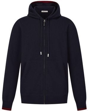 Bally Merino Wool Hoodie - Blue