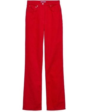 Prada Corduroy Trousers - Red