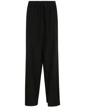 Ermanno Scervino Drawstring Silk Pants - Black