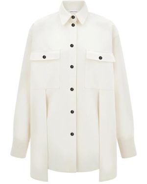 Ferragamo Chest-Pocket Button-Fastening Shirt - White