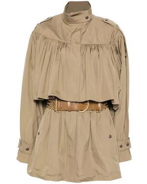 Chloé Cotton Trench Coat - Natural