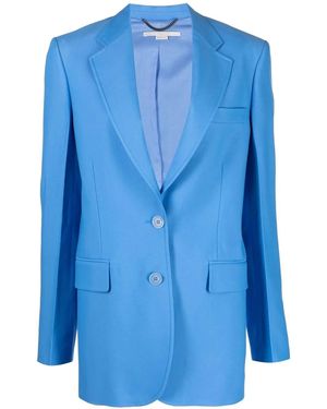 Stella McCartney Oversized Single-Breasted Blazer - Blue