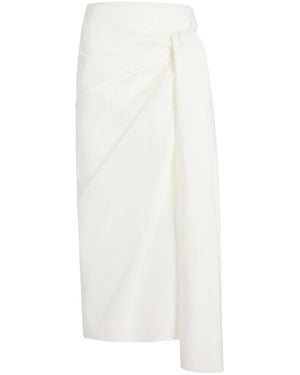 KHAITE Shay Skirt - White