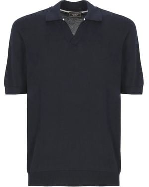 Peserico Poloshirt Mit Kurzen Ärmeln - Schwarz