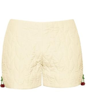 ANOUKI Quilted Shorts - Natural