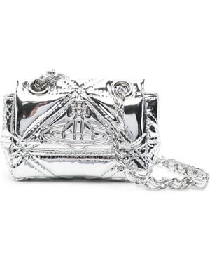 Vivienne Westwood Mini Sac Vinnie À Design Matelassé - Blanc