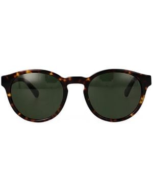 Polo Ralph Lauren Tortoiseshell-Effect Round-Frame Sunglasses - Black