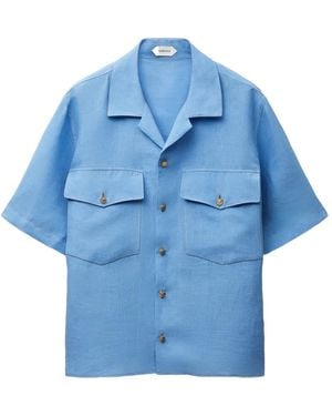 Versace Linen Shirt - Blue