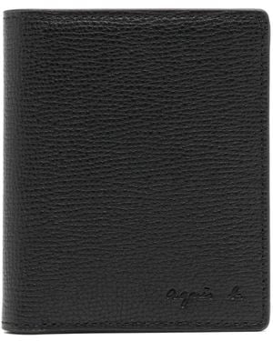 agnès b. Leather Wallet - Black