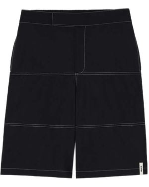 Sunnei Panelled Hook-And-Loop Shorts - Black