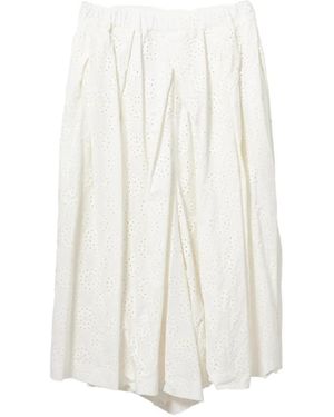 Comme des Garçons Eyelet Pants - White