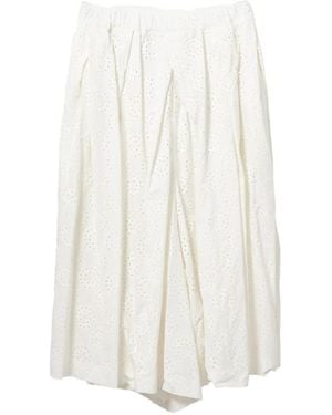 Comme des Garçons Eyelet Trousers - White