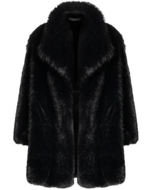 Nineminutes The Marylin 25 Faux-Fur Coat - Black