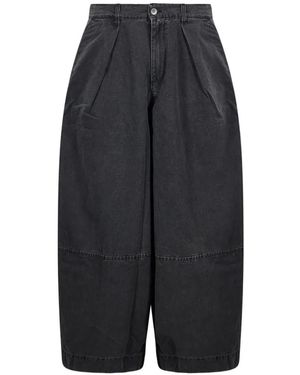 YMC Deadbeat Cropped Trousers - Blue