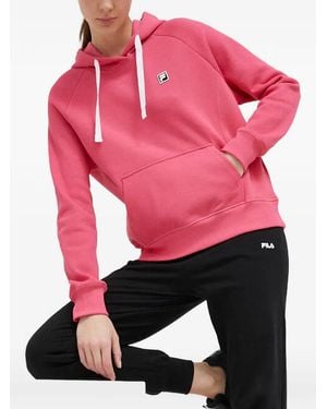 Fila Hoodie Mit Logo-Applikation - Pink