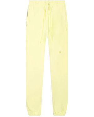 Advisory Board Crystals Logo-Patch Track Pants - Yellow