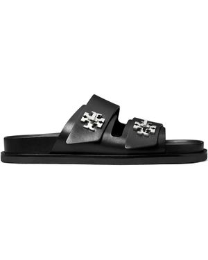 Tory Burch Turnlock Black Sandale - Noir