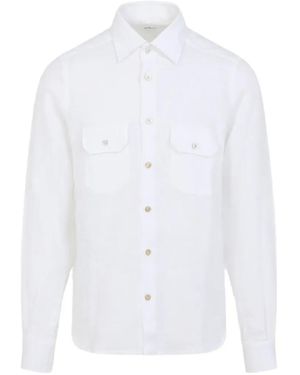 Kiton Flap-Pocket Shirt - White