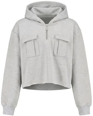 Off-White c/o Virgil Abloh Graphic-Print Hoodie - Grey