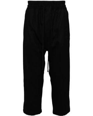 Thom Krom Elasticated Waistband Track Trousers - Black