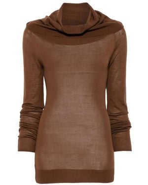 Alysi Long-Sleeve Sweater - Brown