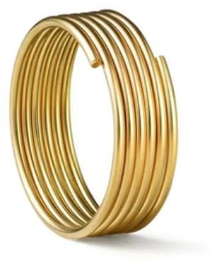 Shihara Pendiente Stack Hoop 01 En Oro Amarillo De 18Kt - Metálico