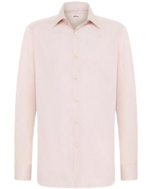 Kiton Gestreiftes Hemd - Pink