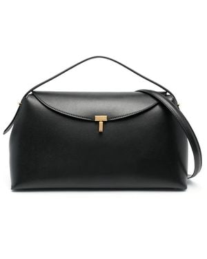 TOTEME カーフスキン ショルダーバッグ ブラック | Lyst