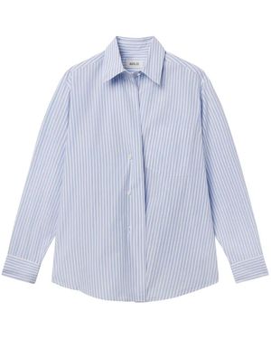 Agolde Aris Striped Shirt - Blue