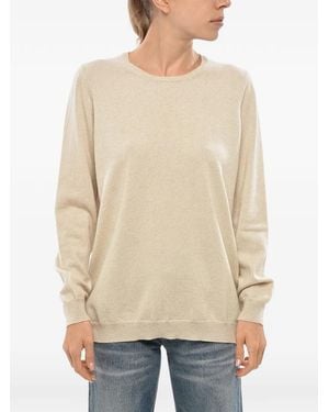 Malo Pullover Mit Rundem Ausschnitt - Natur