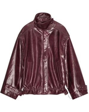 Remain Chaqueta con cordones y cuello alto - Rojo