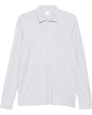 Eleventy Long-Sleeve Polo Shirt - White