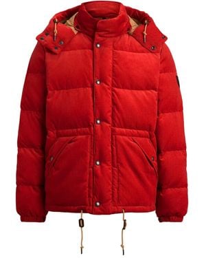 Polo Ralph Lauren Corduroy Padded Jacket - Red
